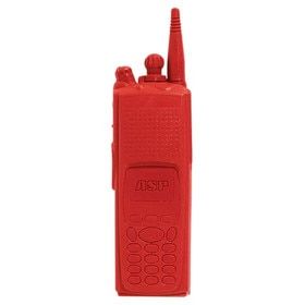ASP Red polymer training replica radio for law enforcement.
